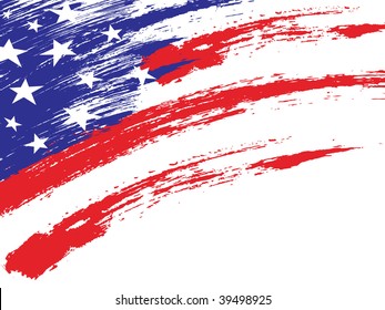 an American grungy flag