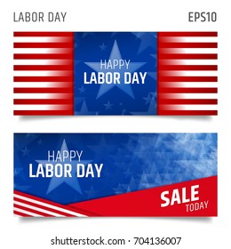 American Happy labor day background. 