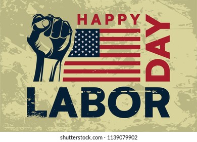 American Happy Labor Day Celebration Background