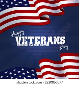 American Happy Veterans Day Honoring All Who Served