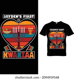 AMERICAN HARITAGE KWANZAA T-SHIRT.Kwanzaa Principles T-Shirt.woman birthday, woman group, woman item, church group, cultural gift, Christmas gift, African American church, Black History T Shirts.
