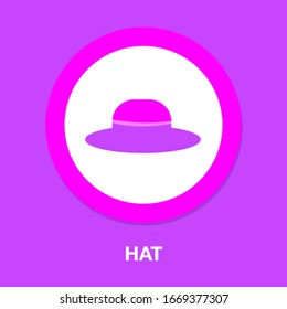 american hat icon. Simple element illustration. american hat concept symbol design. Can be used for web and mobile UI/UX