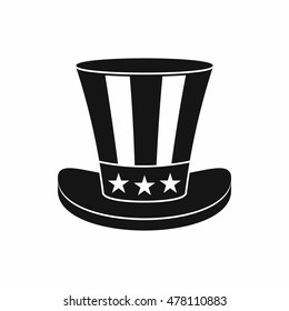 American hat icon in simple style isolated on white background. Headdress symbol