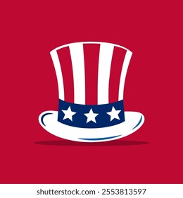 American Hat. President Day. Vector Illustration Design