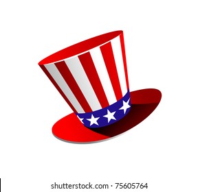 American Hat Symbol With Stars