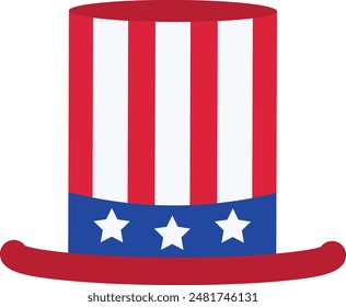 american hat vector  design american flag hat