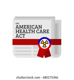 The american health care act vector illustration: Danger