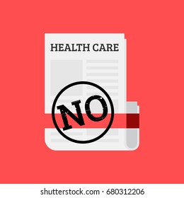 The american health care act vector illustration