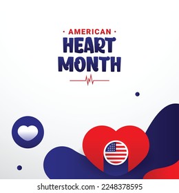 American Heart Month February Event Background