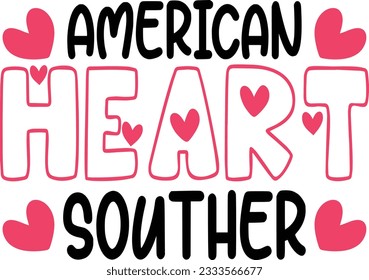  American Heart Soother T-shirt Design svg