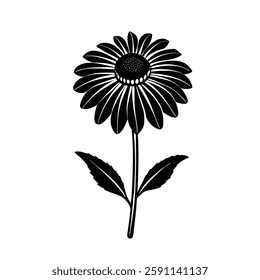 American helenium flower vector on white background