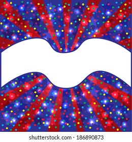 American holidays background with American flag colors