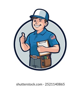 American Home Inspector Mascot Design