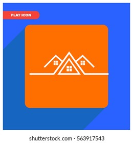 american home line vector icon