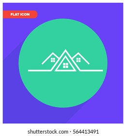 american home line vector icon