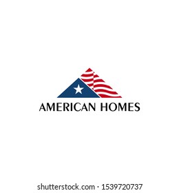 american home realty logo design