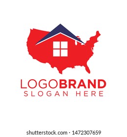 American Home vector Logo template