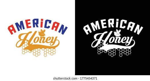 American Honey Printable Vector Illustration