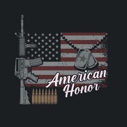 American Honor Flag Riffle Concept