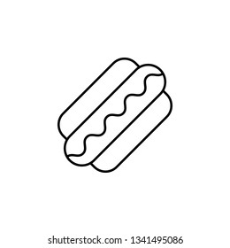 American, hotdog, icon. Modern American USA vector icon - Vector. Can be used for web, mobile