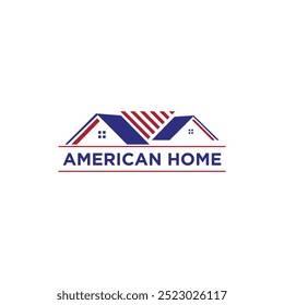 american house logo vector. logo design
