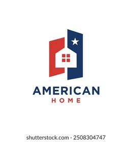 Vector con el logo de American House. Inspiración para el logo