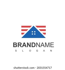 American House, Real Estate Logo Template