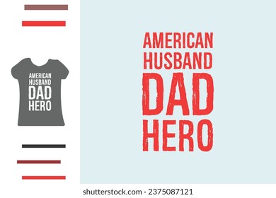 American husband t shirt design