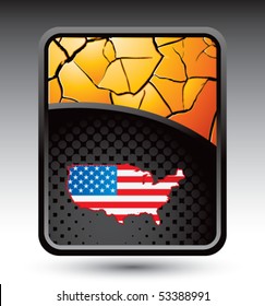 american icon gold cracked background