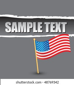 american icon gray ripped template