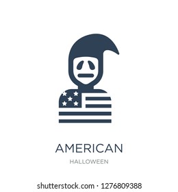 american icon vector on white background, american trendy filled icons from Halloween collection, american vector illustration