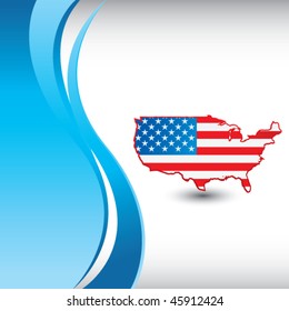 american icon vertical blue wave backdrop