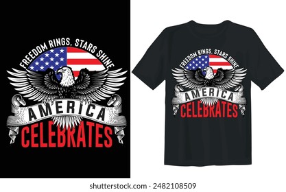 American Independence Day 4th of julay t shirt design.