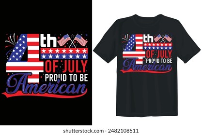 American Independence Day 4th of julay t shirt design.