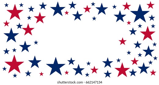 American Independence Day. 4th July. Template background for greeting cards, posters, leaflets and brochure. Vector illustration