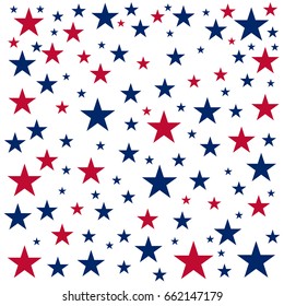 American Independence Day. 4th July. Template background for greeting cards, posters, leaflets and brochure. Vector illustration