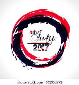 American Independence Day . 4th of July.Vector background for greeting cards, posters, leaflets and brochure. 