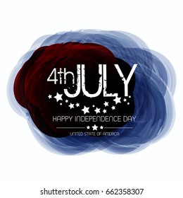 American Independence Day . 4th of July.Vector background for greeting cards, posters, leaflets and brochure. 