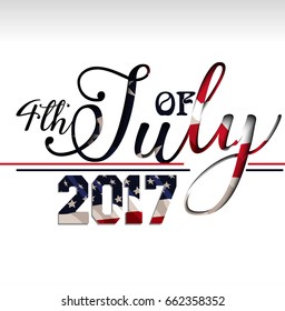 American Independence Day . 4th of July.Vector background for greeting cards, posters, leaflets and brochure. 