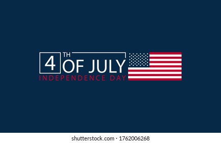 American Independence Day Background. Fourth of July. Vector illustration