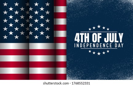 American Independence Day Background. Fourth of July. Vector illustration