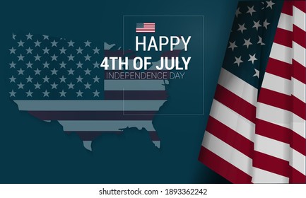 American independence day background. Vector illustration