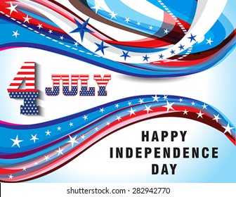 American independence day background  vector illustration 