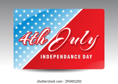 American independence day background vector illustration 