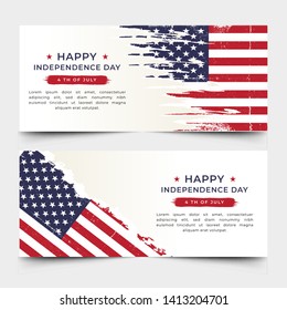 american independence day banner - vector