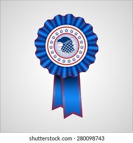 American Independence Day. Holiday badge. EPS 10