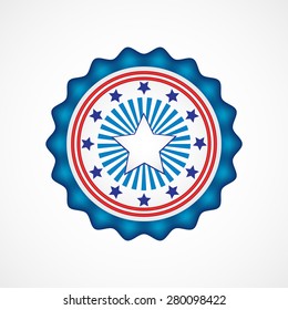 American Independence Day. Holiday badges