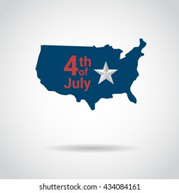 american independence day icon design background, 4th july icon vector illustration
