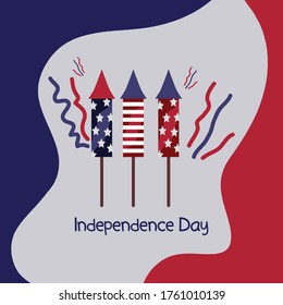 American Independence Day Illustration Art