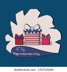 American Independence Day Illustration Art